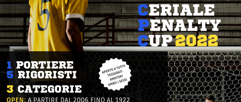 Aperte le iscrizioni per la prima edizione della Ceriale Penalty Cup