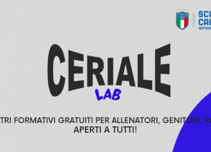Nasce CerialeLab, il laboratorio formativo targato Ceriale Progetto Calcio. Il primo appuntamento il 9 Gennaio.
