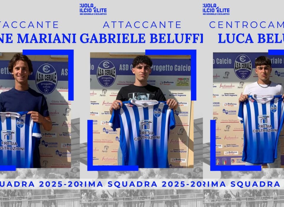 Prima Squadra: conferma per Mariani e i due Beluffi